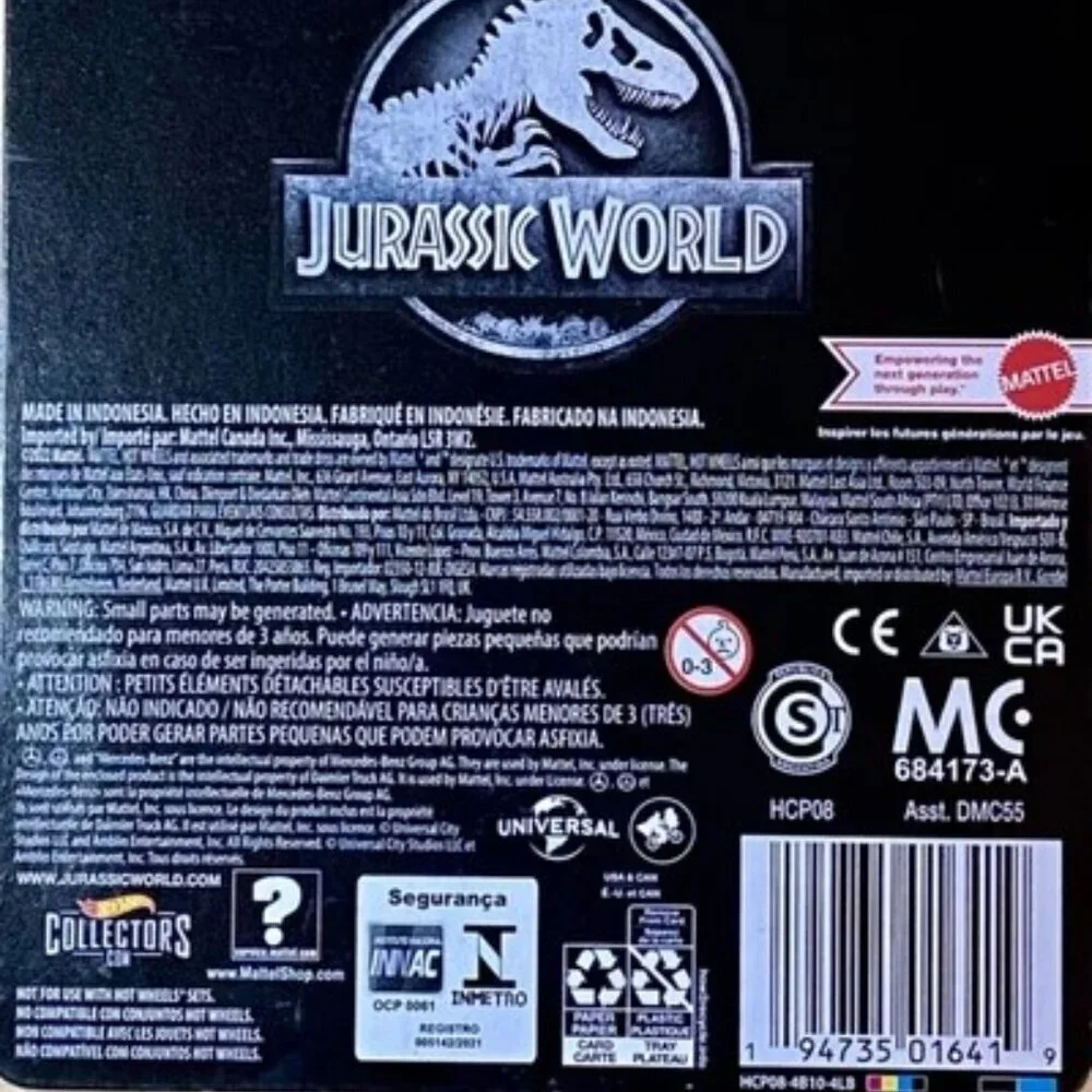 Hot‎ Wheels Mercedes-Benz UNIMOG U 1300 L Jurassic World HW Premium Truck 2022